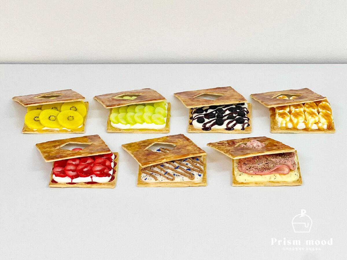 크림브륄레 밀푀유 페스츄리 모형