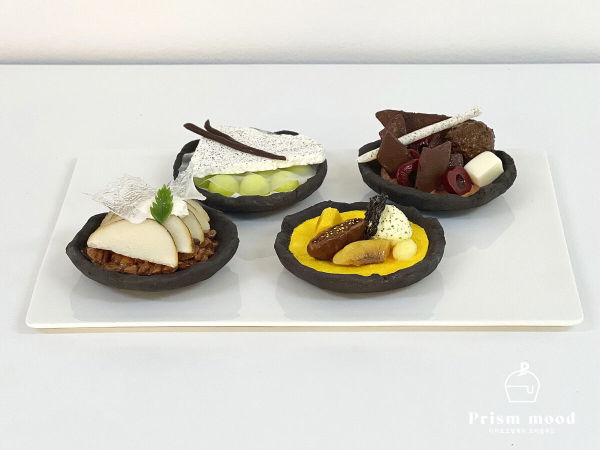 과일 토핑 타르트 모형