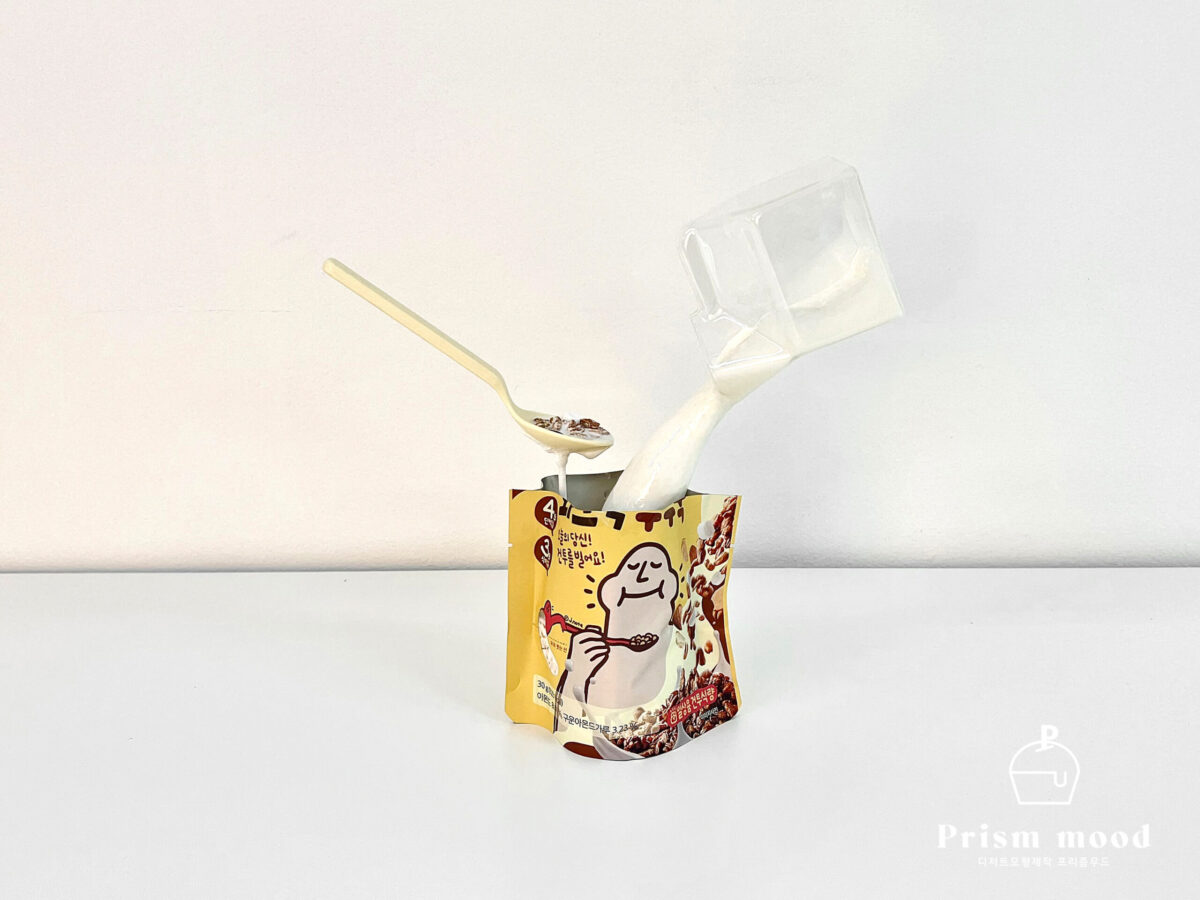 우유 씨리얼 과자 모형 (디저트조형물)