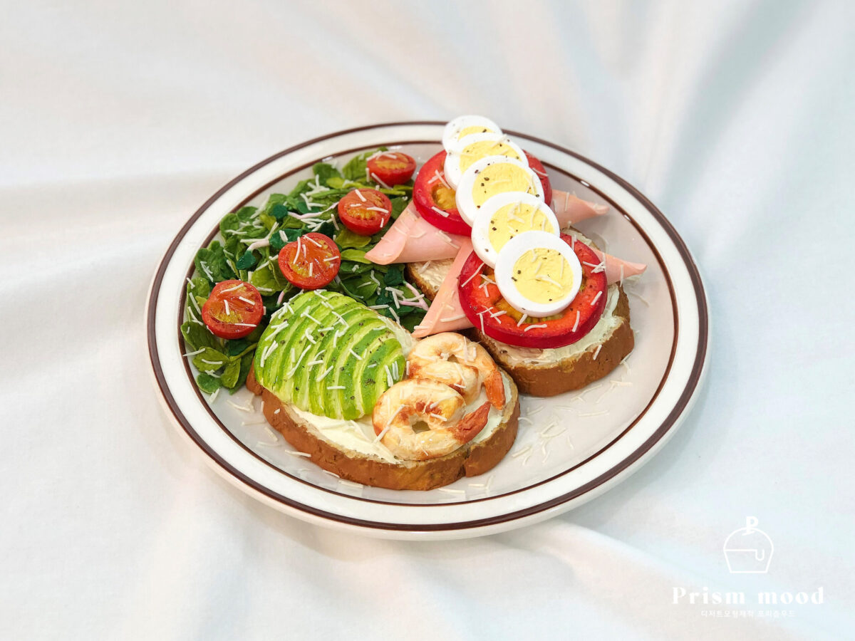 샐러드 브런치 모형