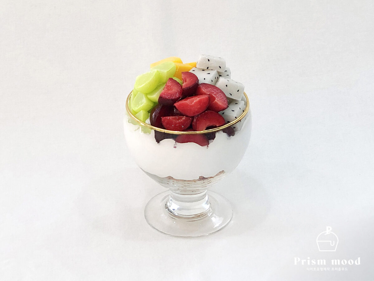 그레놀라 과일요거트 모형