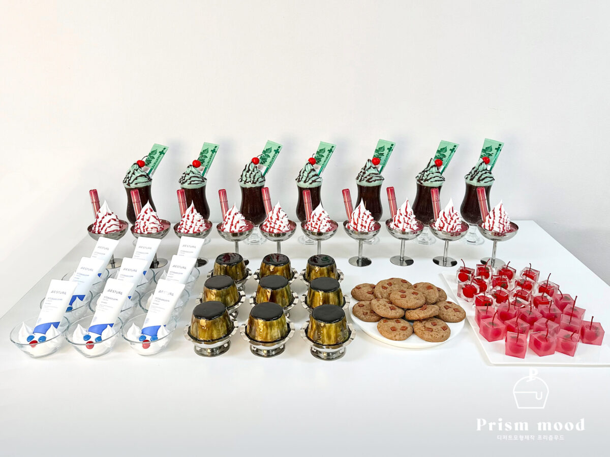 코스메틱 팝업행사 광고촬영 모형