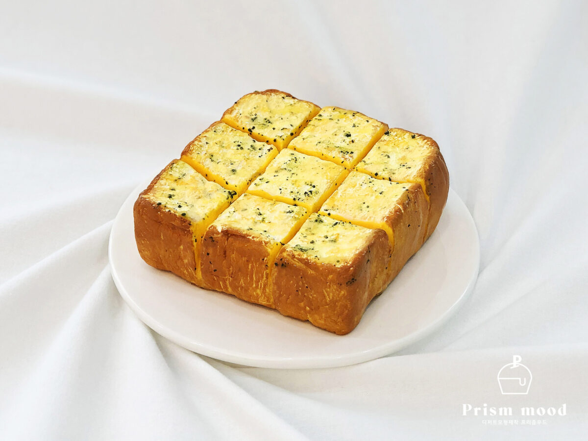 갈릭 치즈브레드 모형