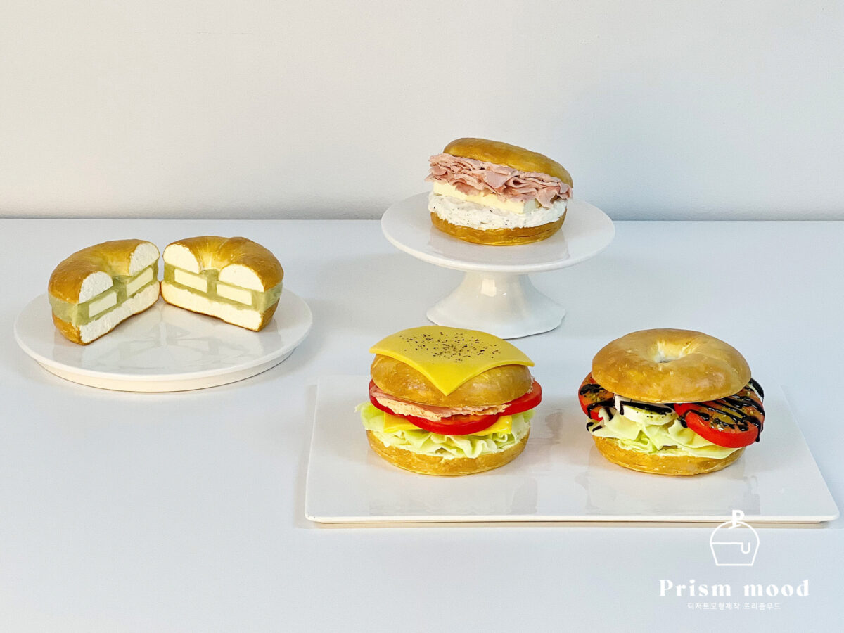 베이글 샌드위치 모형