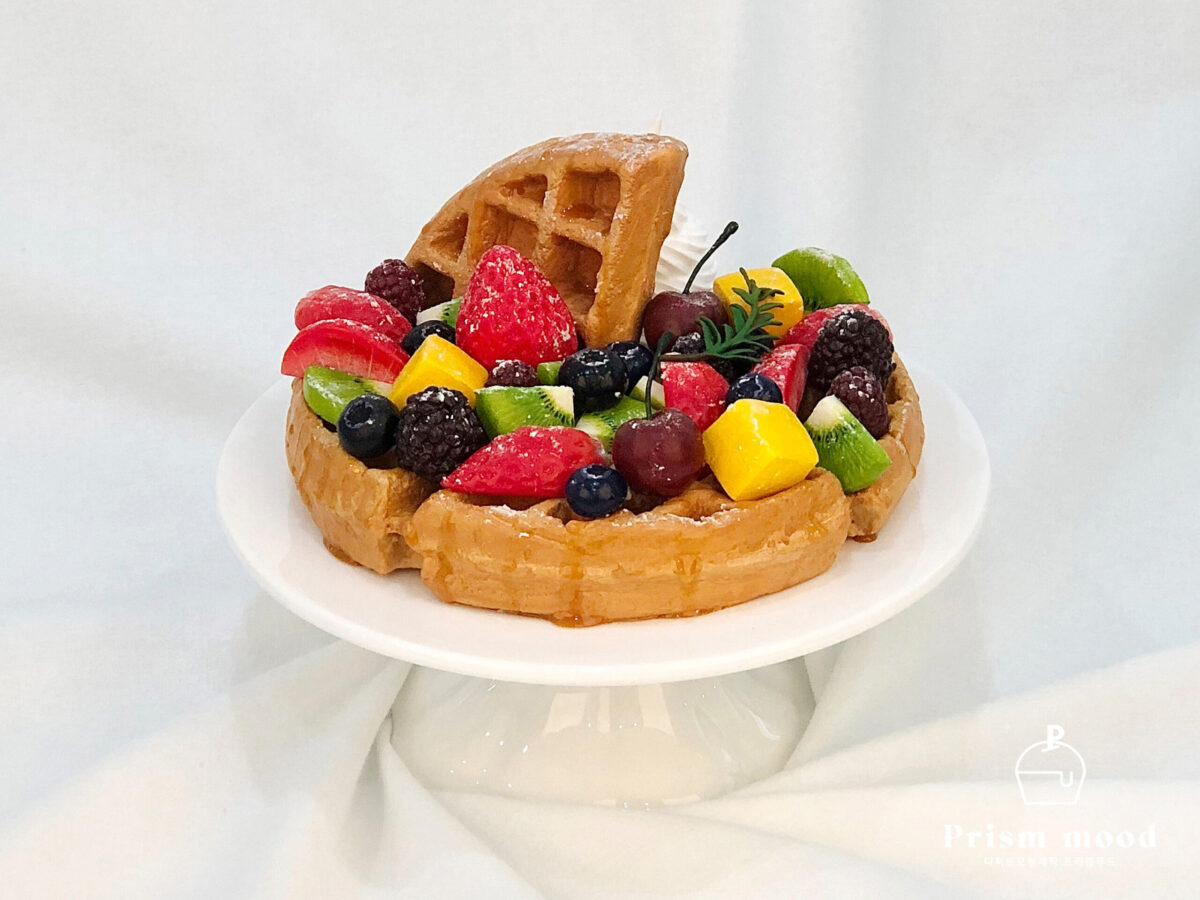 생과일 와플 모형