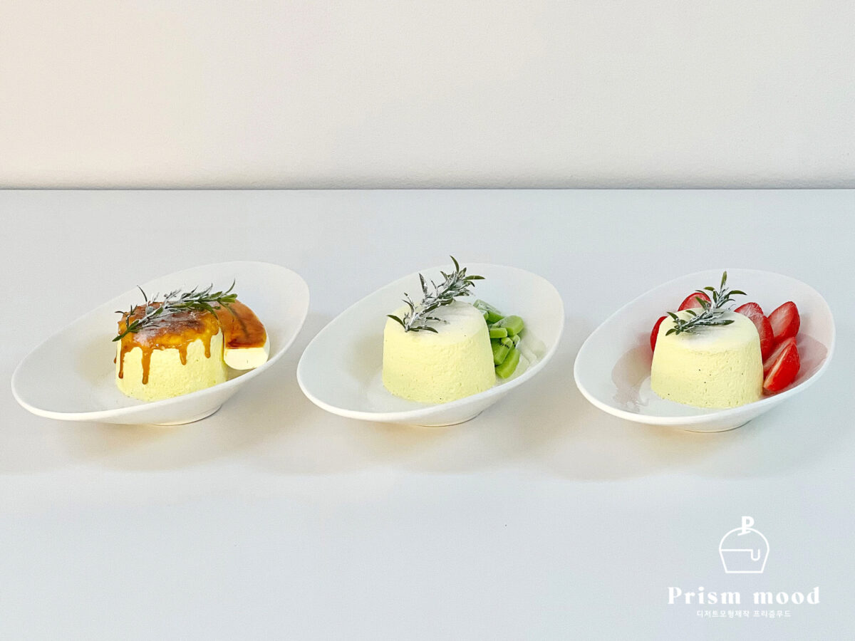 생과일 크림 수플레 모형