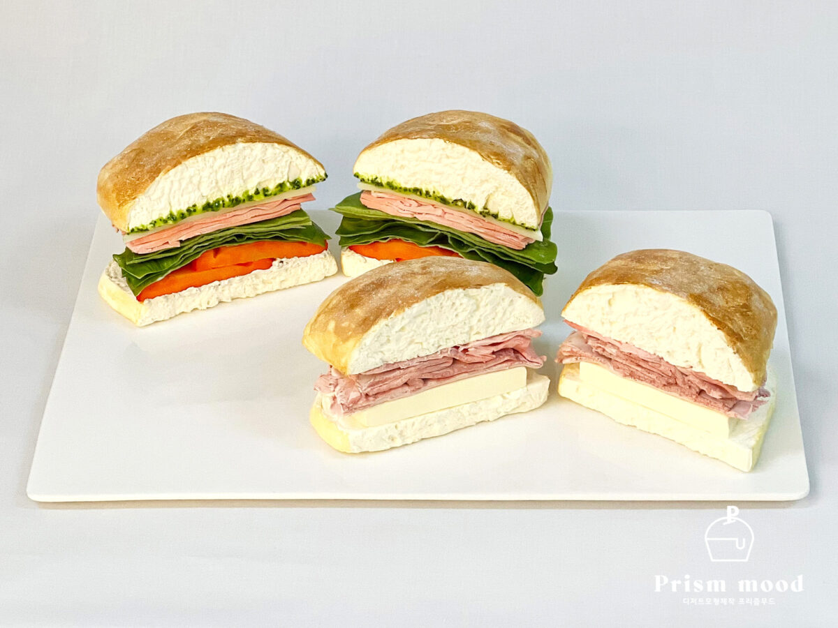 치아바타 잠봉 샌드위치 모형