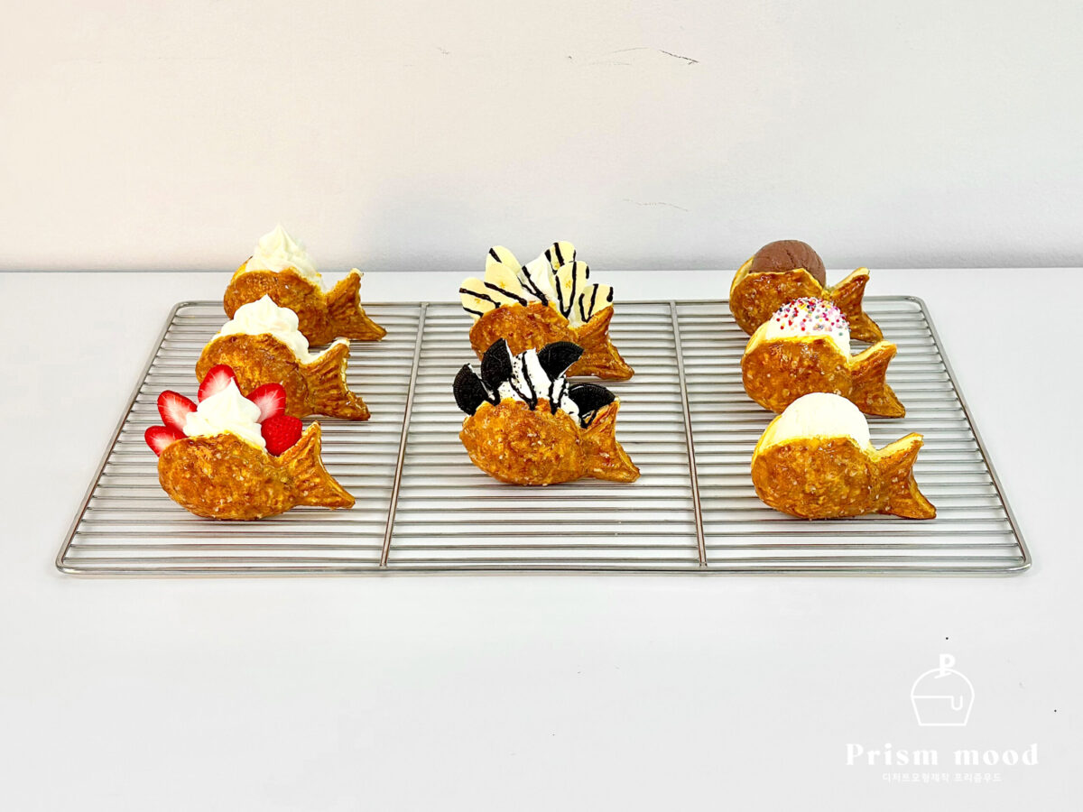 과일 크림 붕어빵 모형