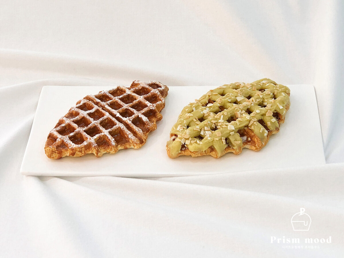 플레인 카야잼 크로플 모형