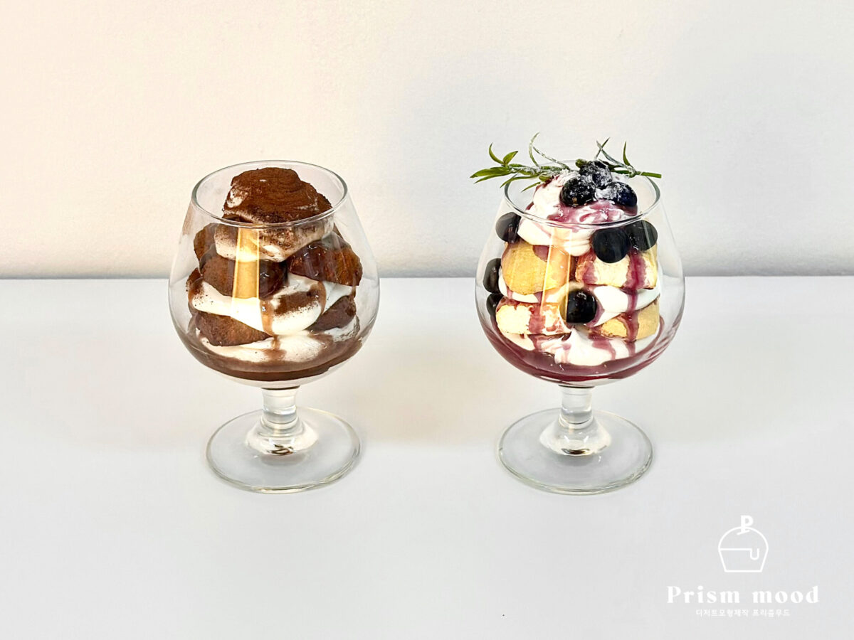 플레인 블루베리 티라미수 모형